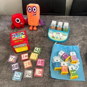 Alphablocks Phonics Number Blocks Educational Interactive Learning Toys Plush