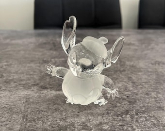 Disney Stitch Halloween Pumpkin Glass Figure by Arribas and Disneyland Paris