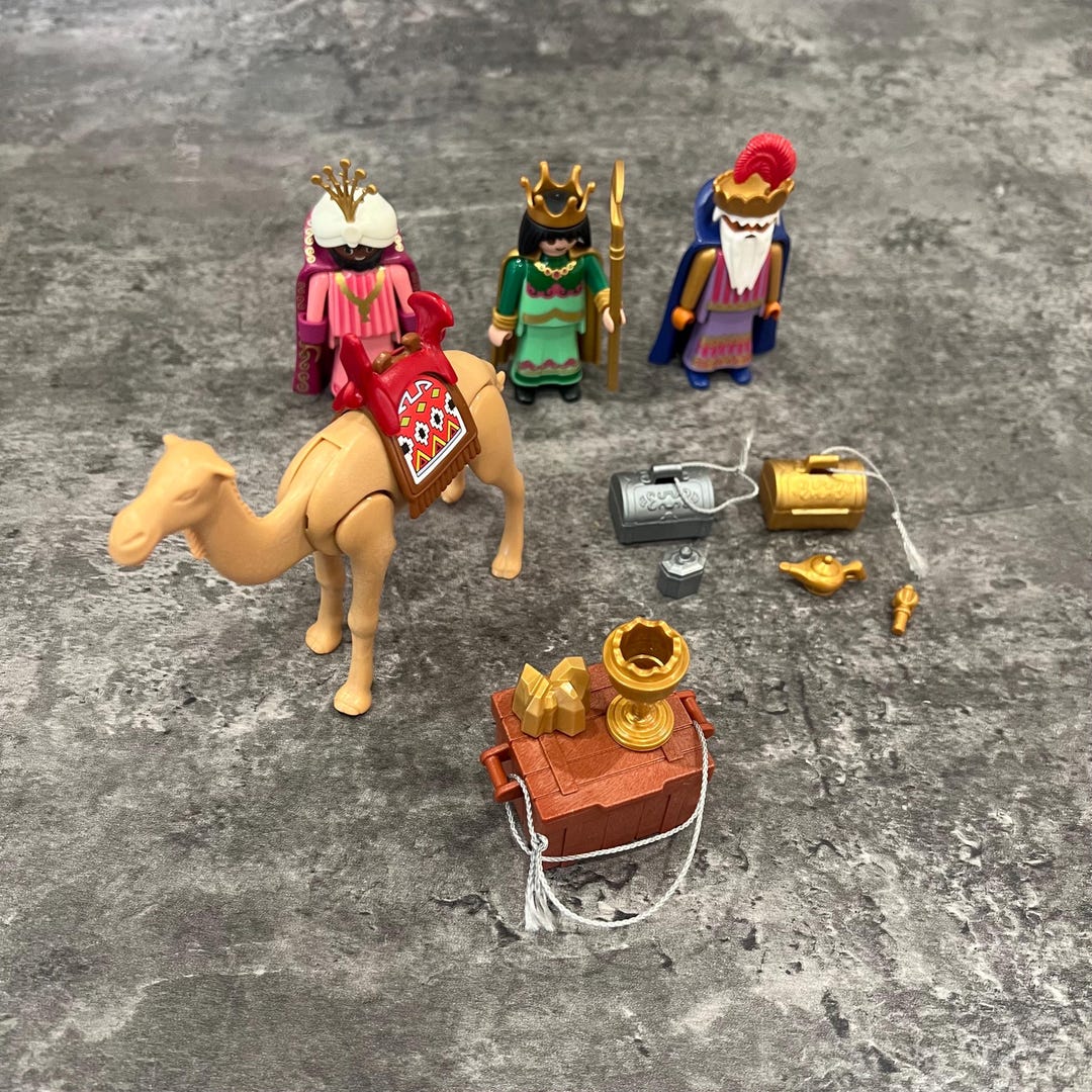 PLAYMOBIL 3997 Les Rois Mages – Crèche Vintage – Personnages Avec Chameau