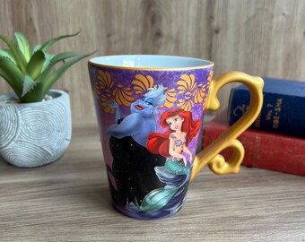 Rare Disney Fairytale Designer Collection Ariel Ursula The Little Mermaid Mug