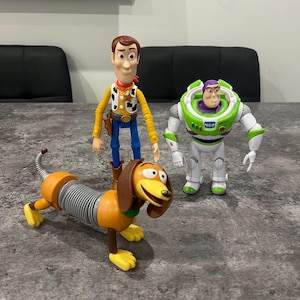 Disney Toy Story Bundle Buzz Lightyear Woody Slinky Dog Figures Toys image 1