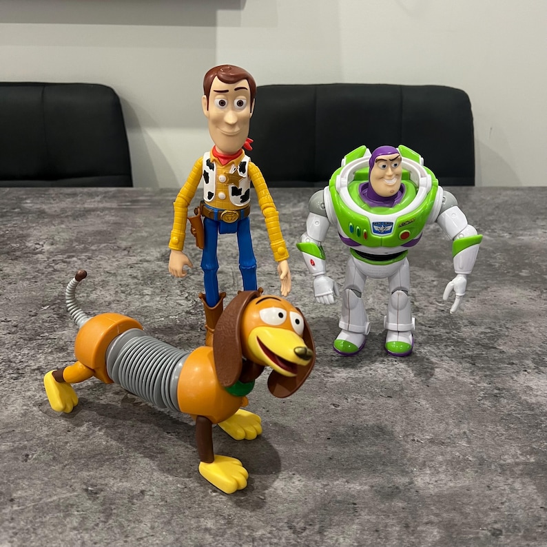 Disney Toy Story Bundle Buzz Lightyear Woody Slinky Dog Figures Toys image 1