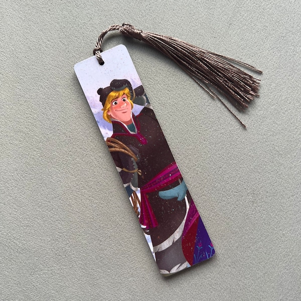 Upcycled Disney Book Frozen Kristoff Wooden Bookmark Book Gift