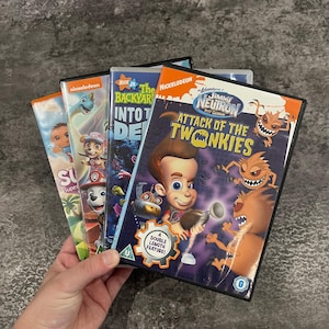 Nickelodeon Nick Jr DVD Films Y2K Vintage Retro Paw Patrol Jimmy Neutron Dora Backyardigans
