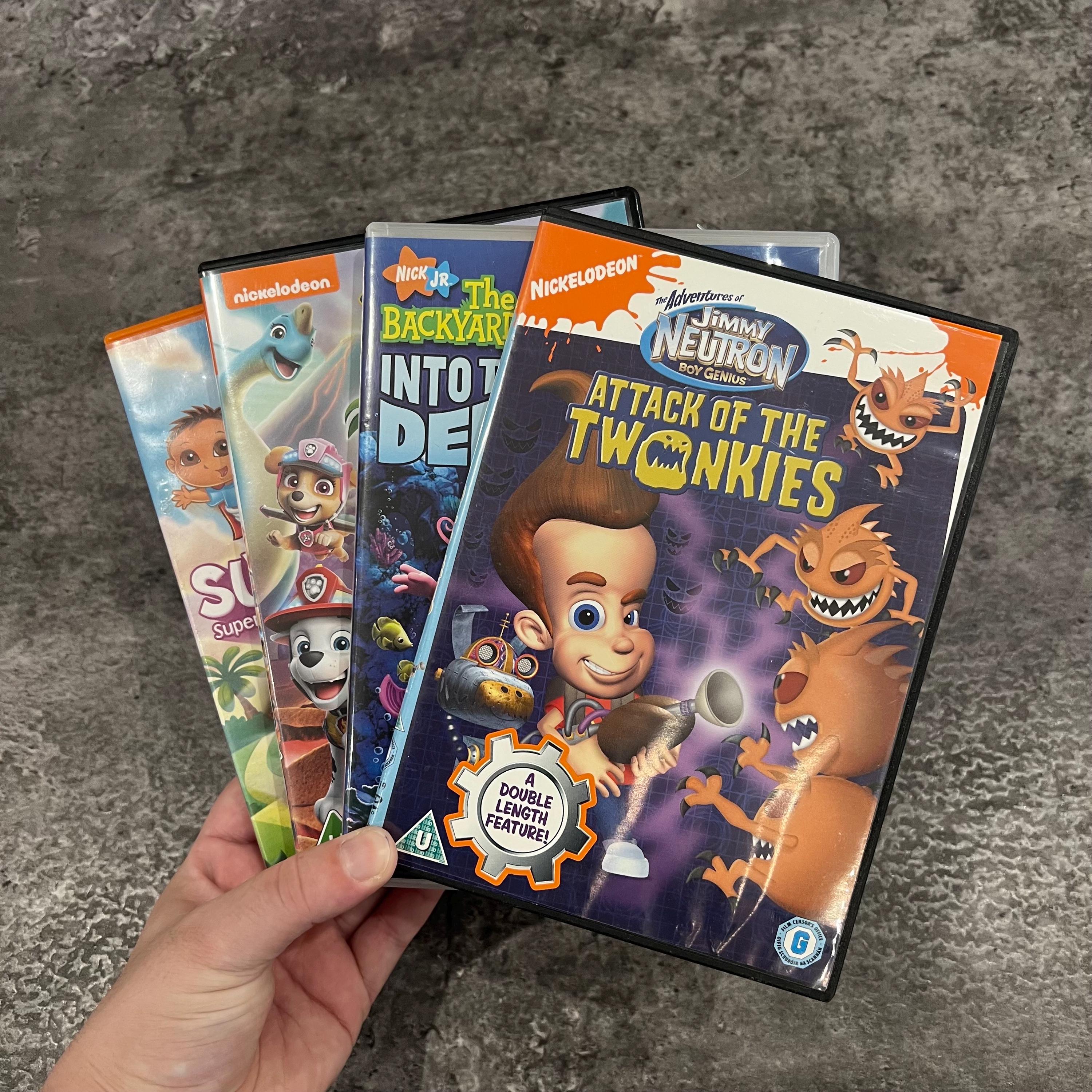 Nickelodeon Nick Jr DVD Films Y2K Vintage Retro Paw Patrol Jimmy Neutron  Dora Backyardigans, image size:3000x3000