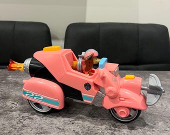 Paw Patrol Movie Liberty Deluxe Vehicle Motorbike & Figure With Hook Missile
