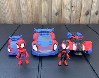 Spidey & His Amazing Friends Miles and Spider-Man Figure and Vehicle Bundle