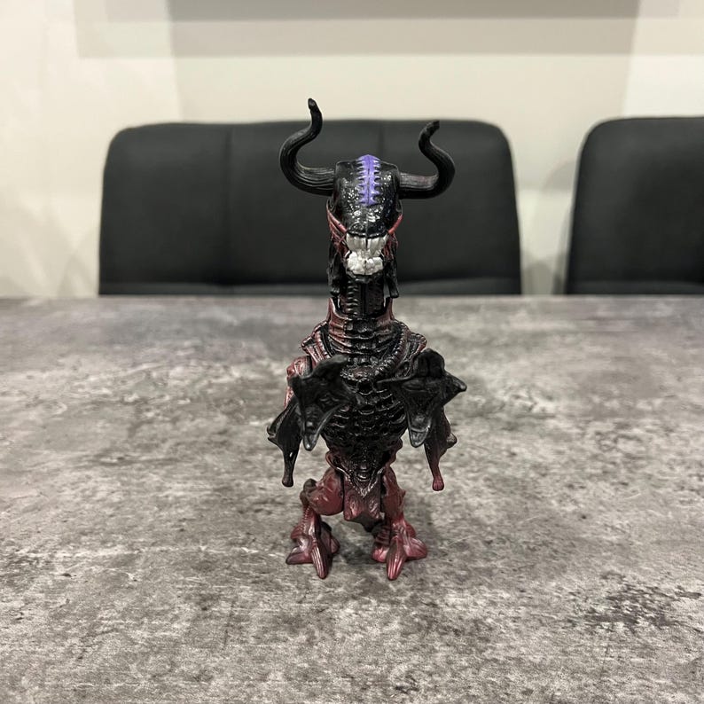 Alien Vs Predator Vintage Action Figure Kenner Toy Bull Alien Spring ...