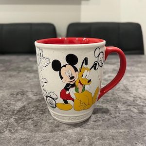 RARE Classic Collection Mickey and Pluto Mug Disney Classics Cup Sketch book
