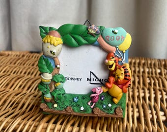 Disney Winnie The Pooh 3D Photo Picture Frame Tigger Piglet Eeyore Resin Vintage