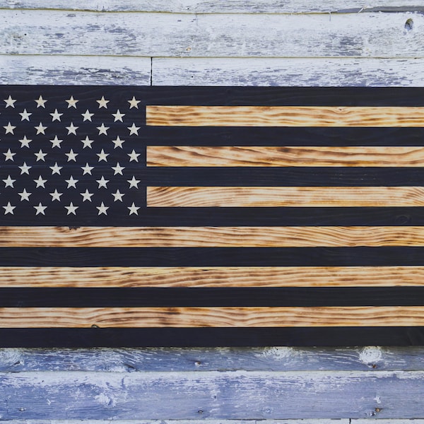 Wooden American Flag, Wooden Flag, Rustic Wood Flag, Wall Decor, Gift For Him