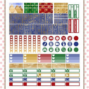 Pharoah's Place Ancient Egypt Egyptian Printable Planner Sticker Kit EC Vertical image 4