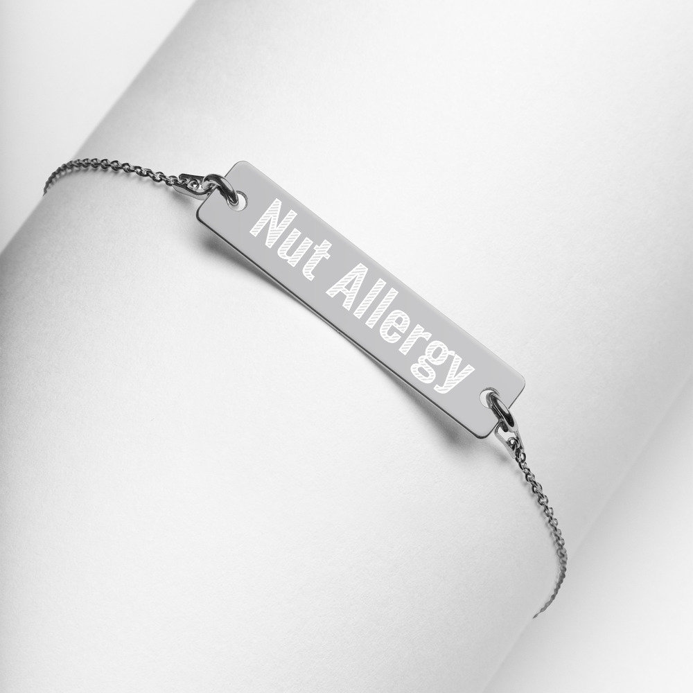Nut Allergy Bracelet Allergy Alert Bracelet Allergy Bracelet Etsy UK