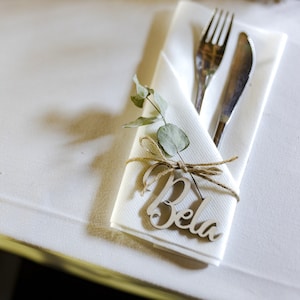 Plaques nominatives en bois | Plaques en bois pour mariage
