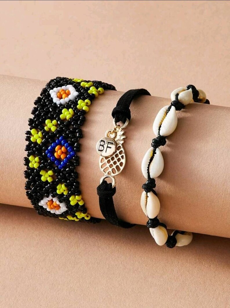 Set of 3 Friendship Bracelets