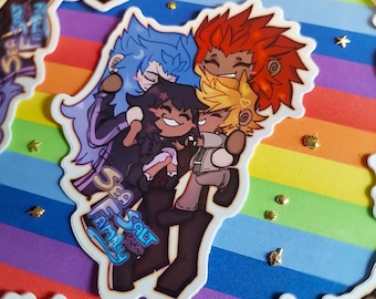 Kingdom Hearts - Chibi Sea Salt Family Sticker 10x10cm