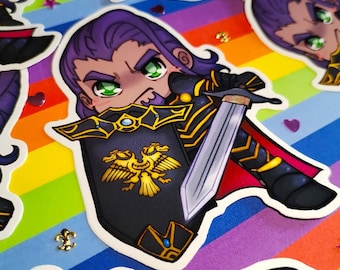 Dragon Quest - Chibi Ser Hendrik 10x10cm Sticker