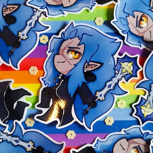Kingdom Hearts - Chibi Saïx 10x10cm Sticker