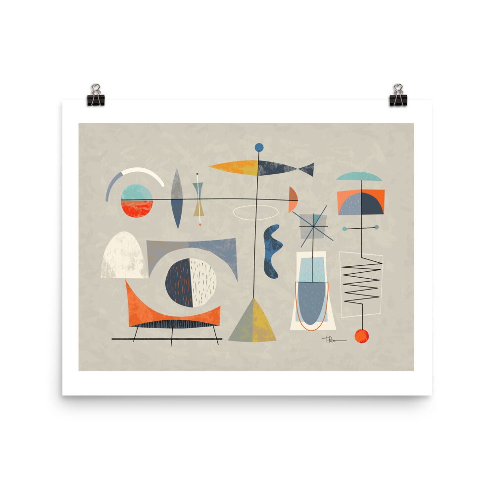 Mid Century Modern Wall Art Mid Century Modern Art Print Mid - Etsy
