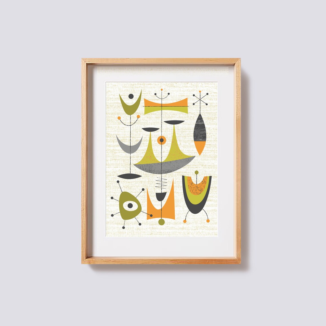Mid Century Wall Art Modern Art Print Modernist Abstract Etsy