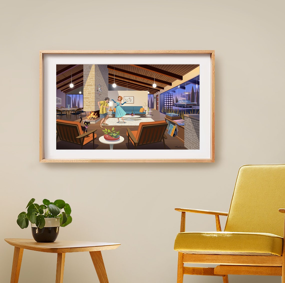 Mid Century Modern Wall Art Mid Century Modern Mid Century - Etsy