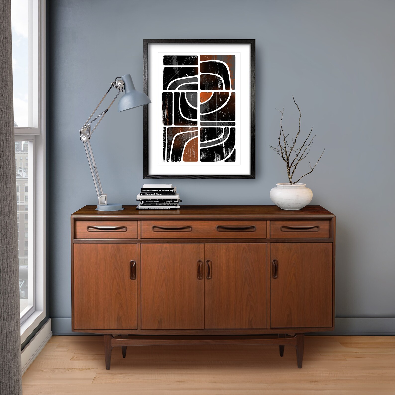Mid Century Modern Wall Art Mid Century Art Print Mid | Etsy