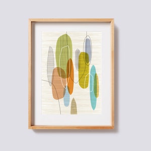 Mid Century Modern Wall Art, Mid Century Modern, Modern Decor, Modern Art Print, Modernism Art, Atomic Art