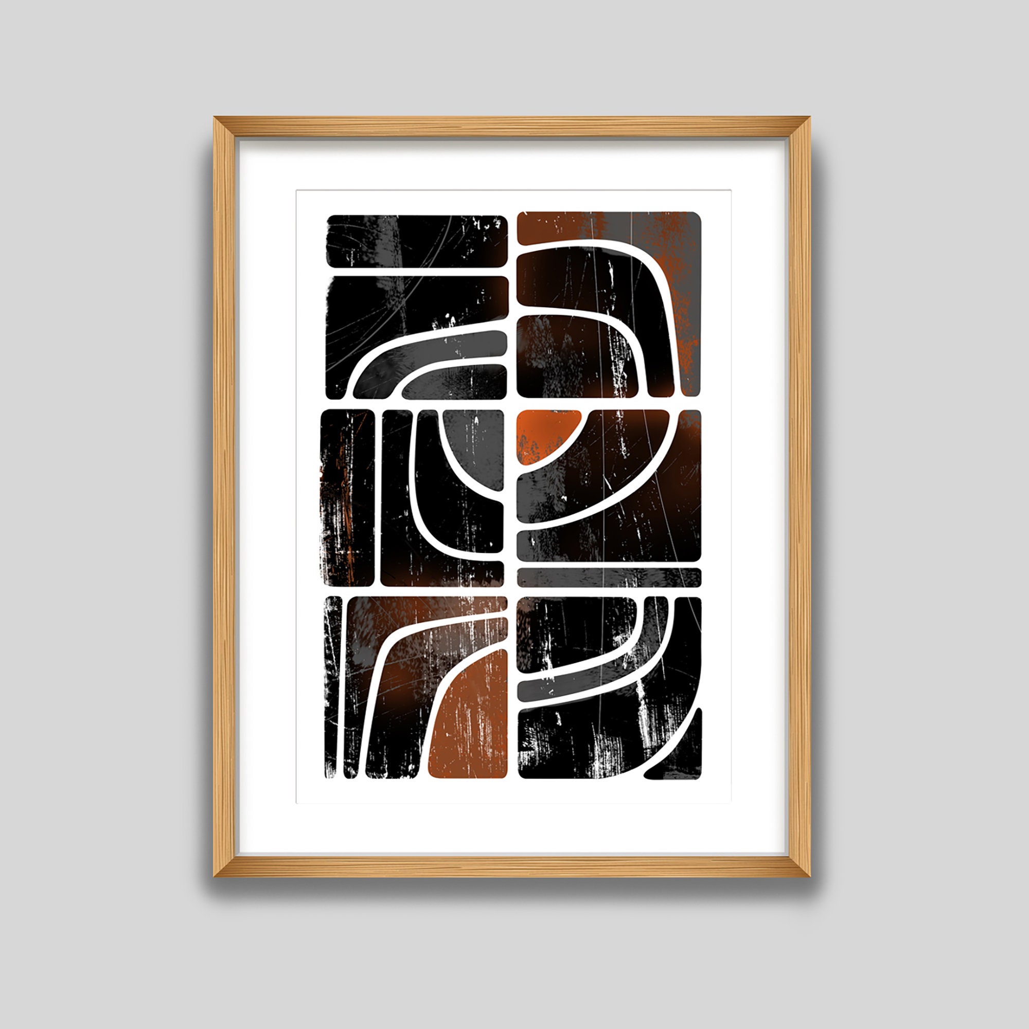 Mid Century Modern Wall Art Mid Century Art Print Mid | Etsy