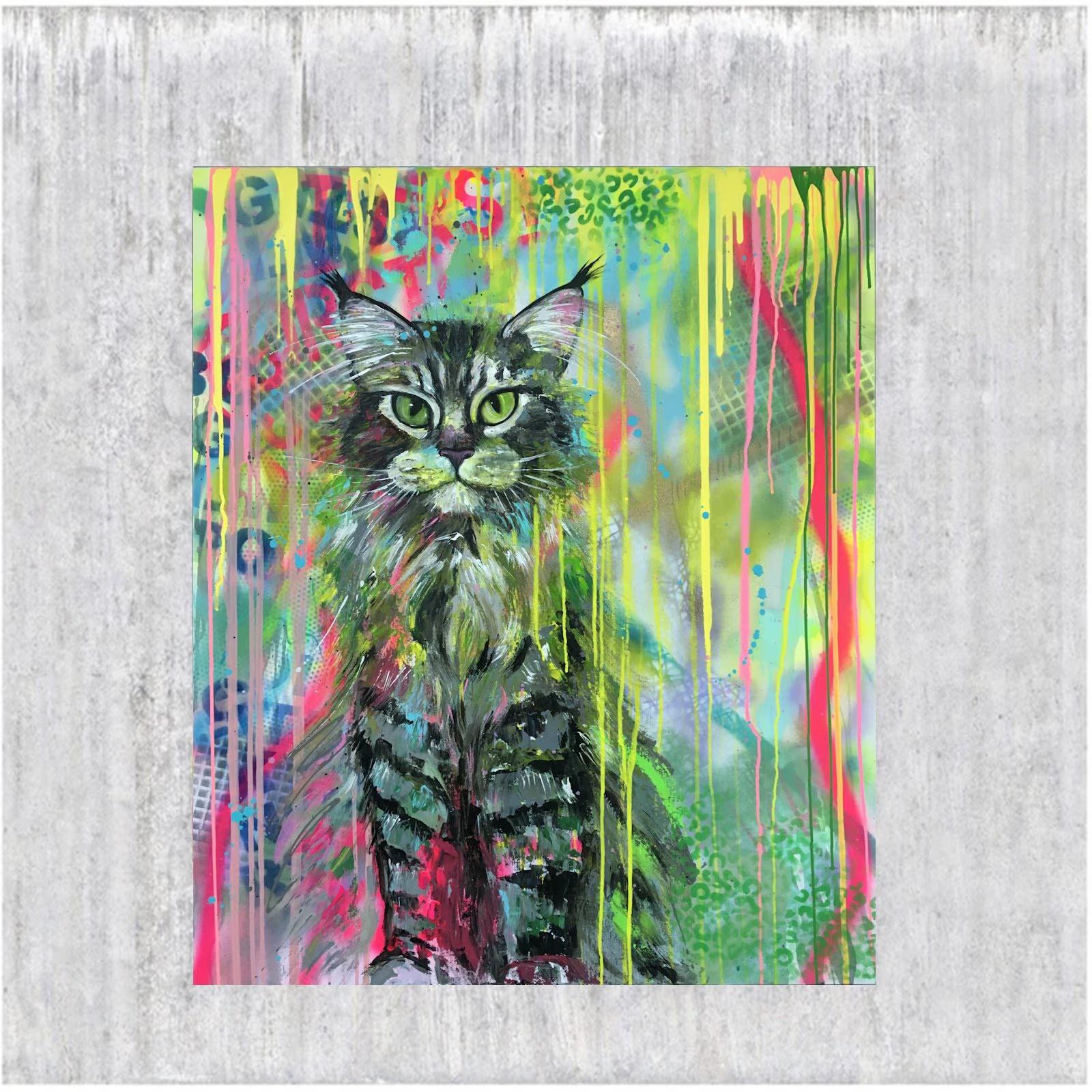猫 原画 アクリル画 インテリアアート「猫2026-4」 猫 原画 アクリル画 インテリアアート「猫2026-4」 アート・写真 猫