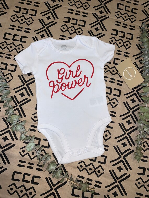 Girl Power Onesie Infant Onesie Custom Onesie Personalized Etsy