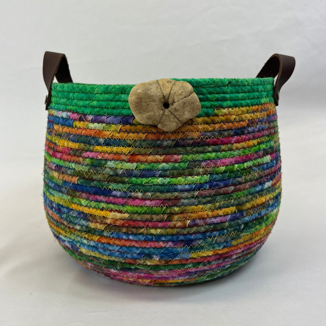 Pastel Tie Dye Faux Fur Basket main image 0