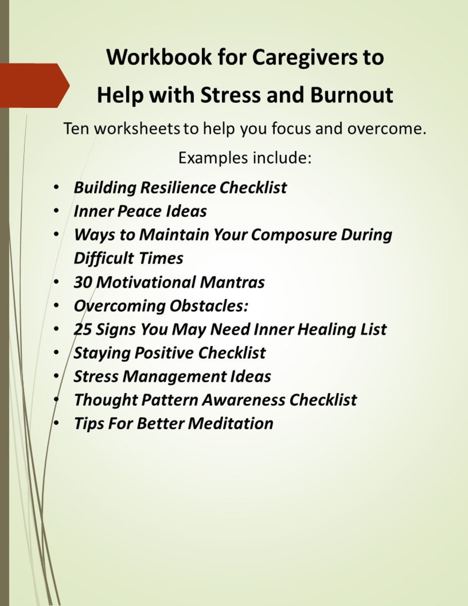 Overcoming Stress and Burnout for Caregivers Digital Bundle - Etsy