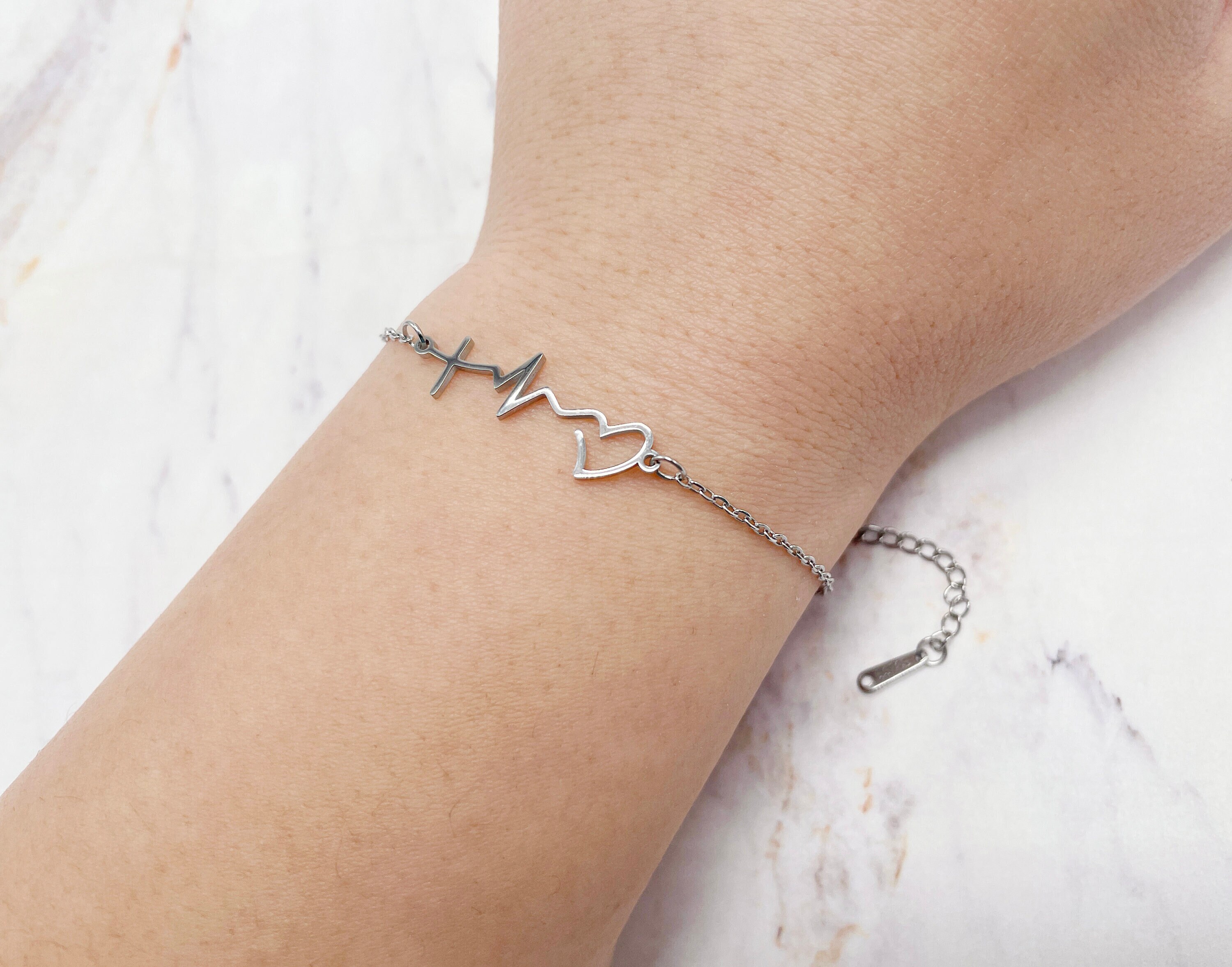 Heartbeat bracelet sale