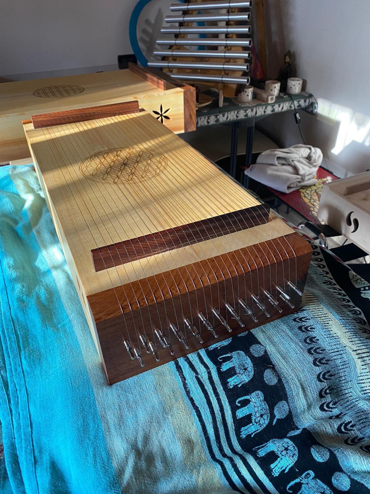 Monochord Harmonic Harp With 25 Strings Etsy