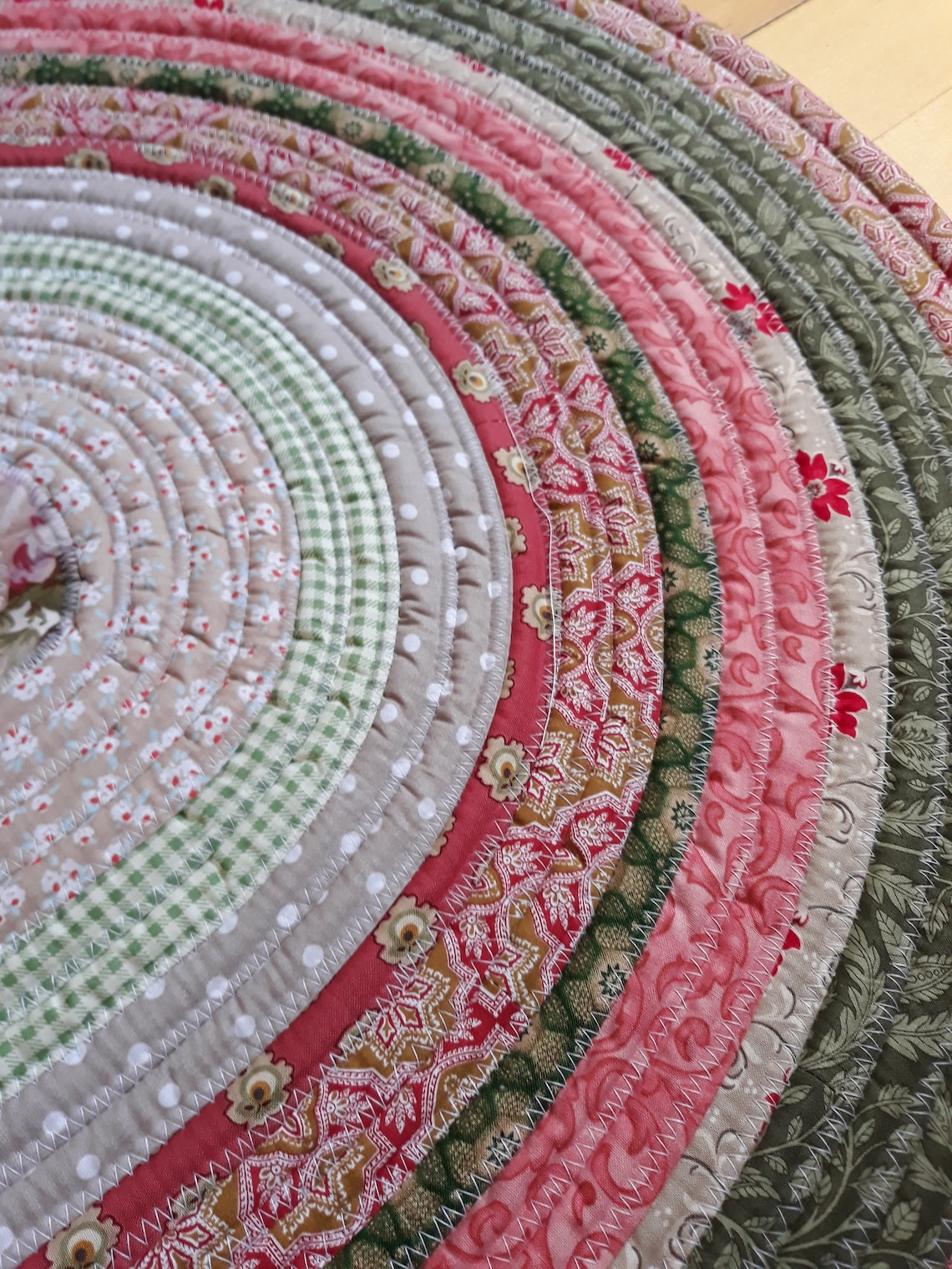 Jelly Roll Rug Large Oval Floor Rug cotton textile rug Etsy