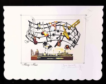 Mersey Sound - Hand Finished Greeting Card