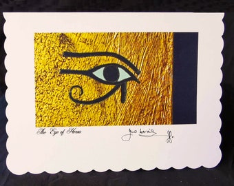 The Eye of Horus - Hand Finished Greeting Card