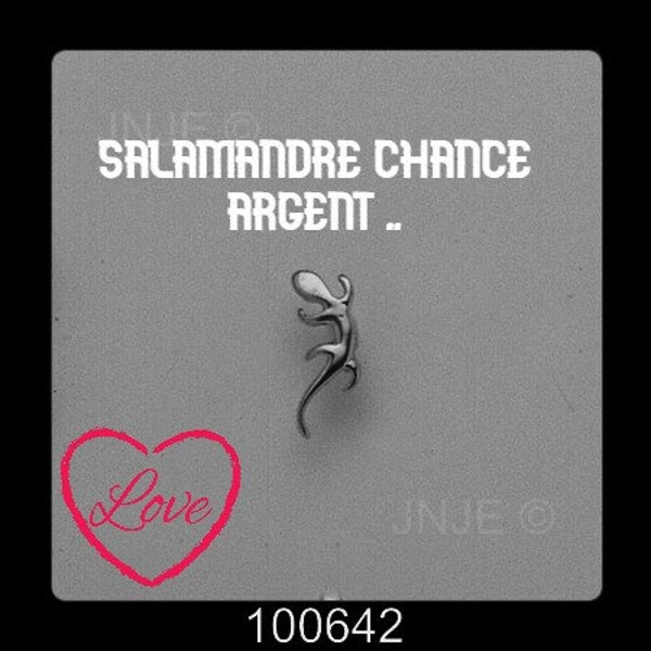 salamandre/lezard argent 100642 piercing ongle jeromin