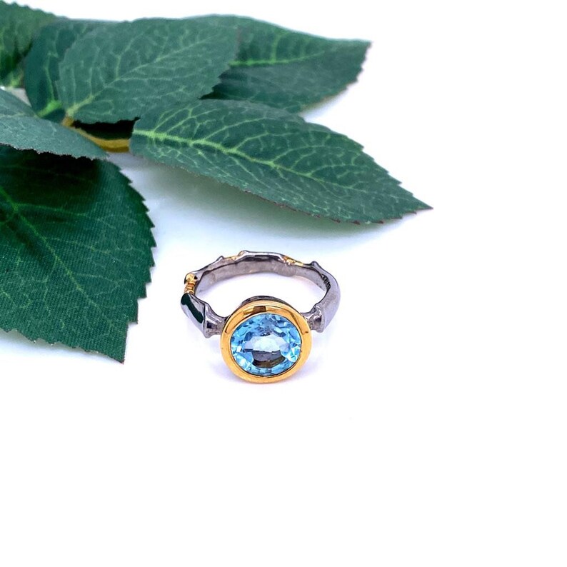 Natural gemstone ring Gold plating Sterling silver solitaire ring rhodium plating sterling silver ring designer ring simple ring