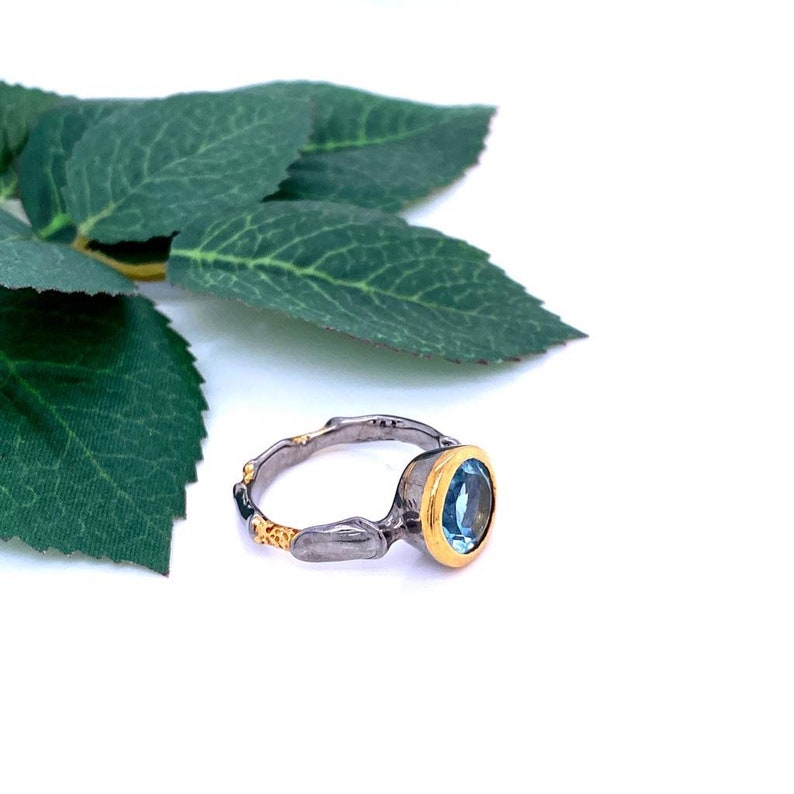 Natural gemstone ring Gold plating Sterling silver solitaire ring rhodium plating sterling silver ring designer ring simple ring