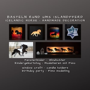 Basteln rund ums Islandpferd - Bastelanleitung für Erwachsene und Kinder (pdf download)