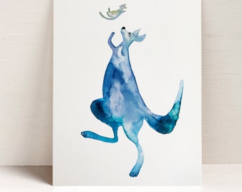 Känguru Kunstdruck ArtSweetArtstore