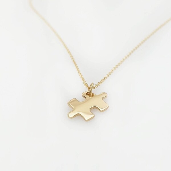 Puzzle Piece Necklace Etsy