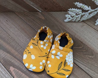 yellow floral shoes