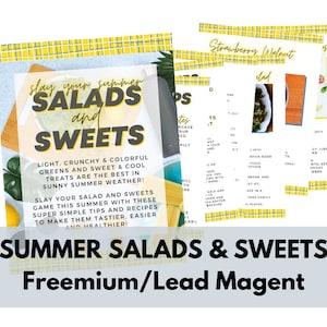 Summer Salads & Sweets Freemium/Lead Magnet for Coaches