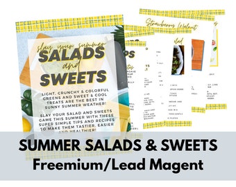 Summer Salads & Sweets Freemium/Lead Magnet for Coaches