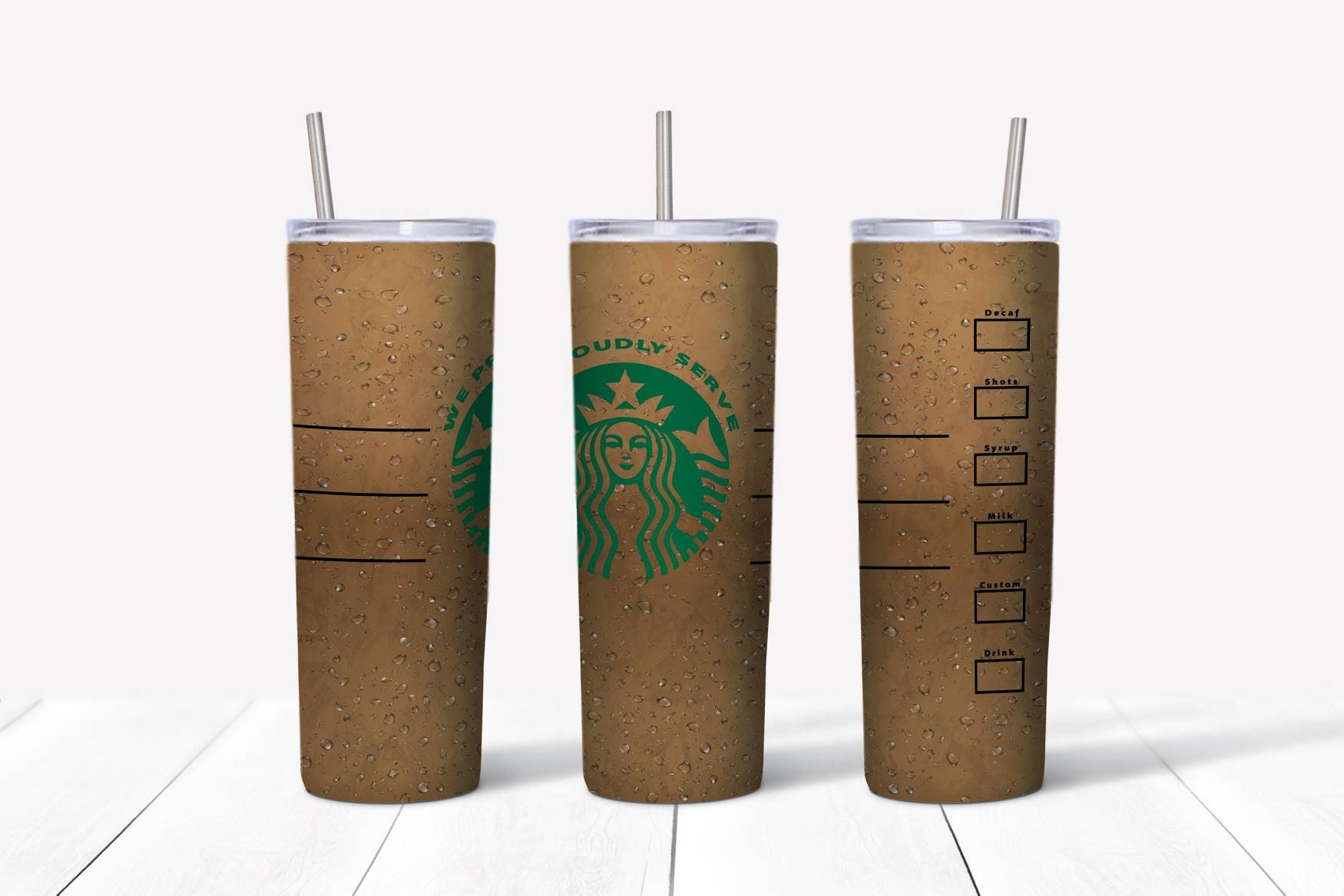 Starbucks iced coffee tumbler Etsy