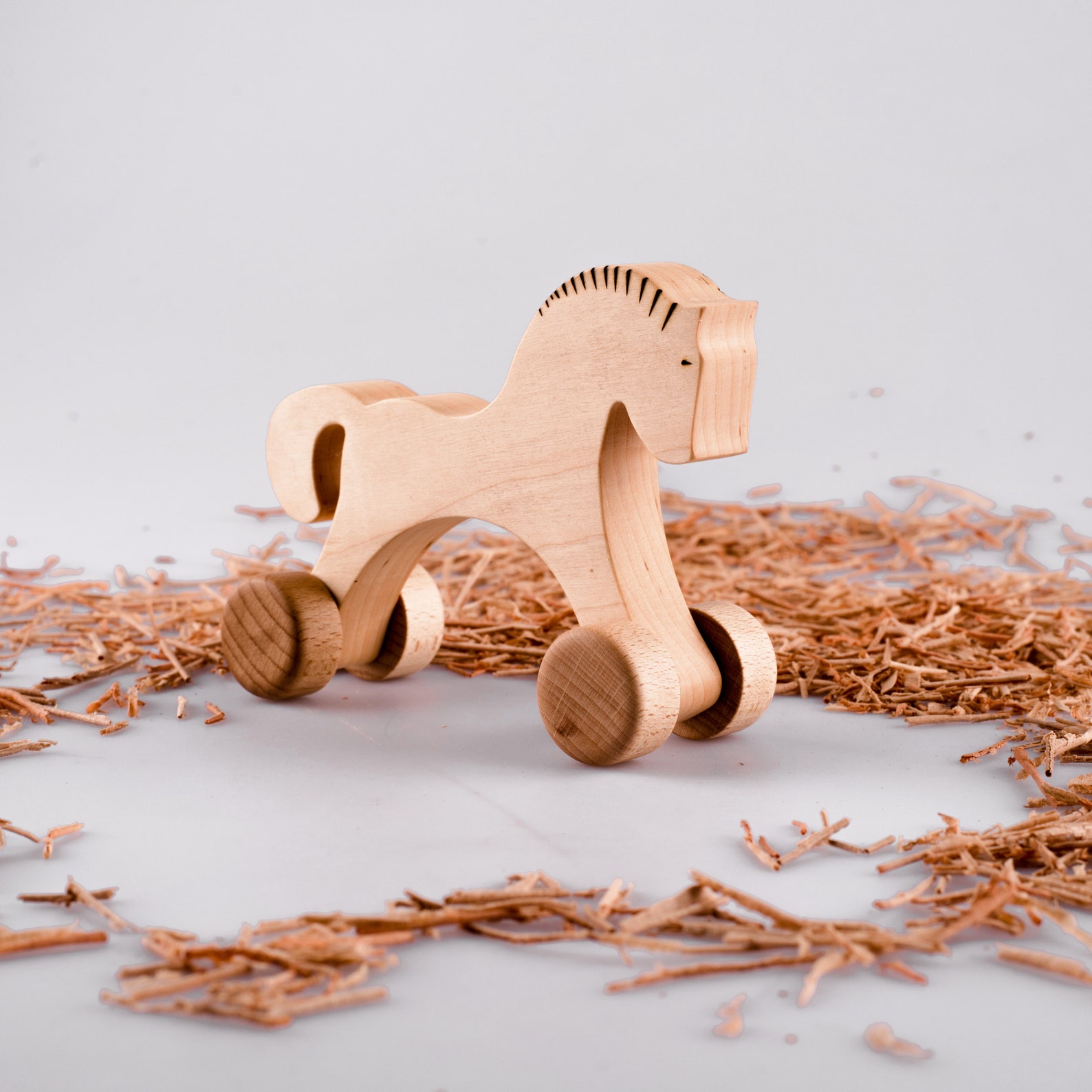 Wooden Toy Wooden Horse Children's Wooden Horse Toy on Etsy