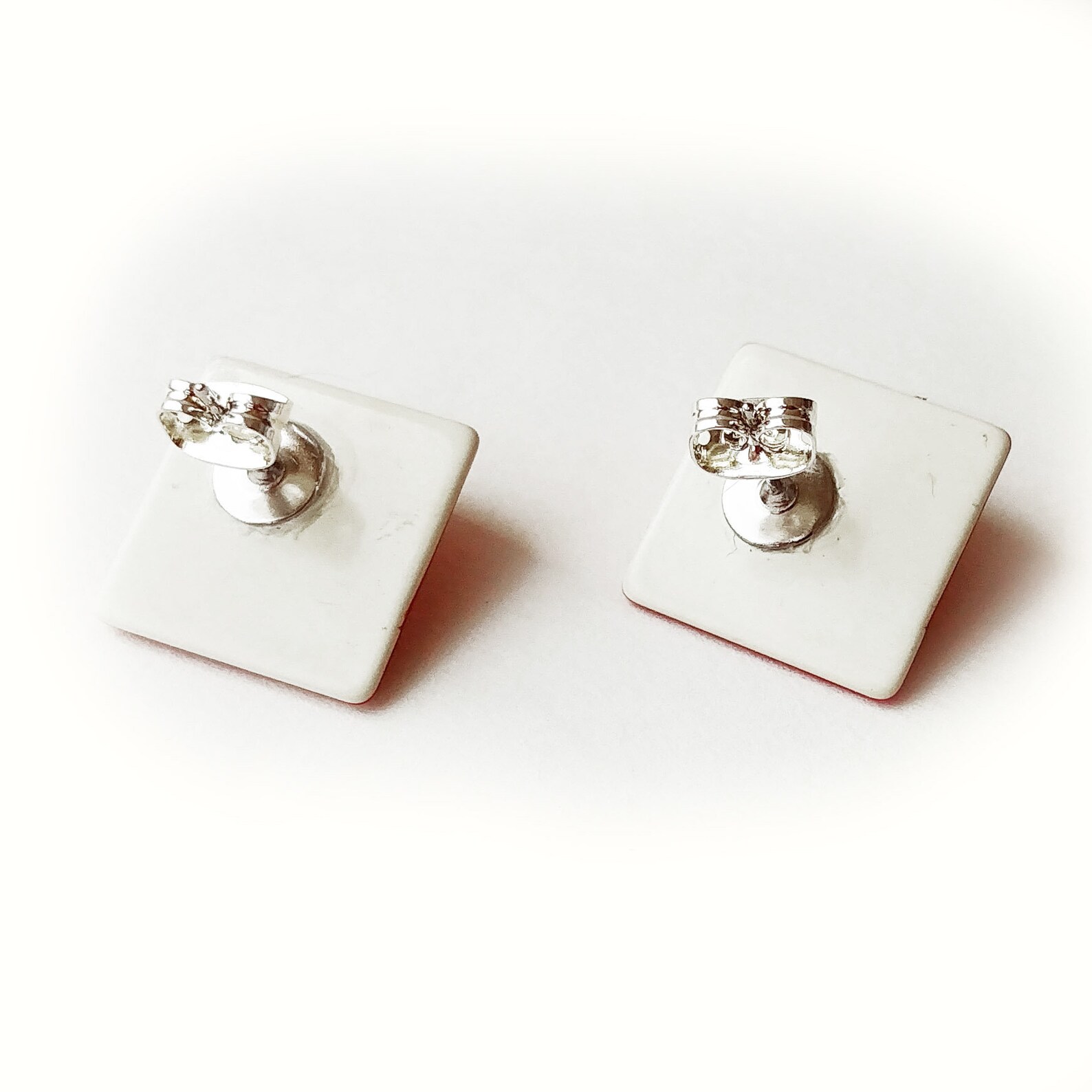 Layered Plastic Retro Stud Earrings Etsy Italia