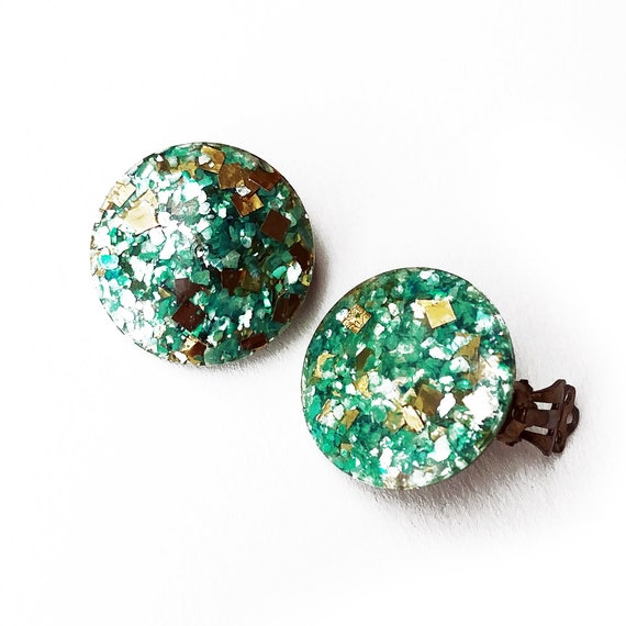 Lucite clip on earrings clearance
